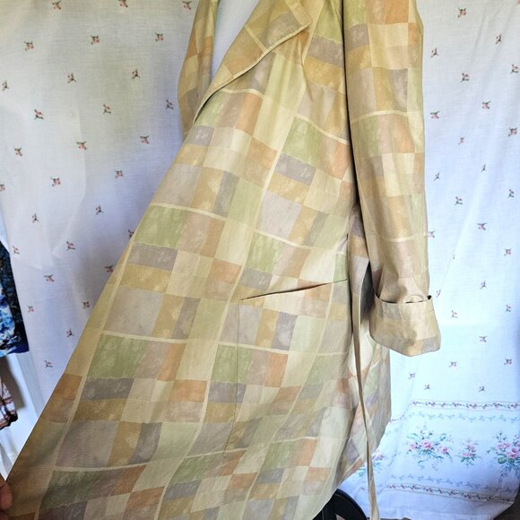 Size L to Plus Vintage 1980s Aquascutum Swing Coat - Picture 8 of 12
